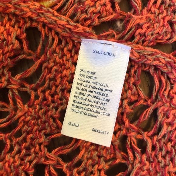 St Johns Bay Overlay Sweater w/Belt Size XL - Picture 10 of 10